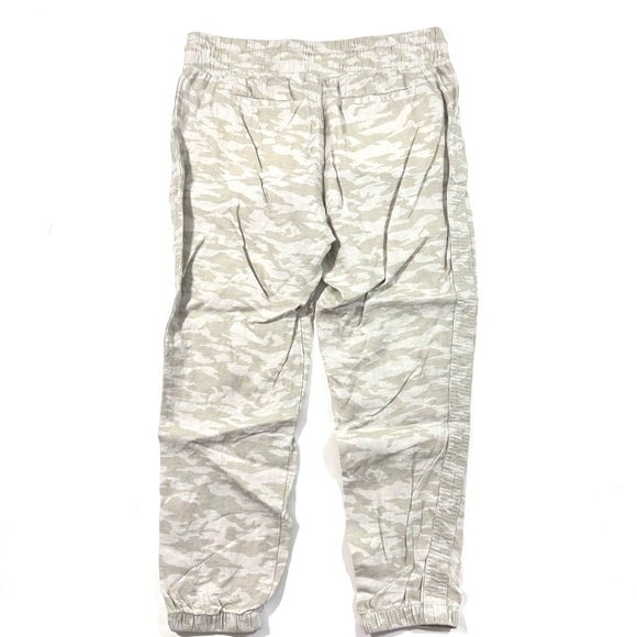 Athleta Cabo Tide Linen Jogger Pants Neutral Camouflage - Picture 2 of 7